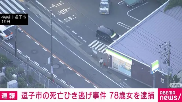 逗子市发生致命肇事逃逸案,一名78岁女子被捕 逗子市发生致命肇事逃逸案,一名78岁女子被捕