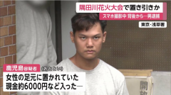 跑去东京游玩挥霍一空，24岁小伙隅田川花火大会趁乱盗窃，趁游
